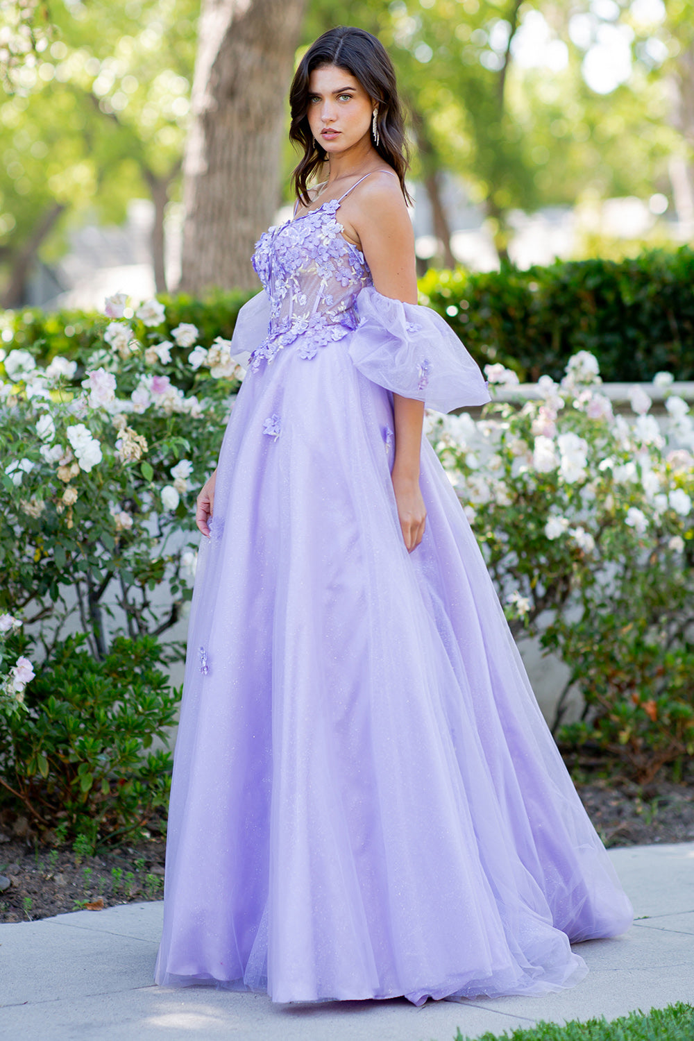 Cinderella Couture 8130J -Floral Corset Ballgown