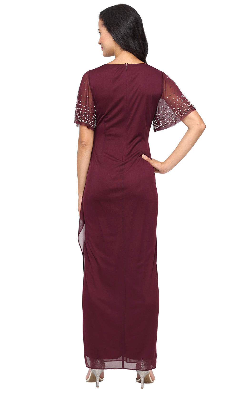 Alex Evenings 81321016 - Surplice V-Neck Empire Column Gown Mother of the Bride Dresses