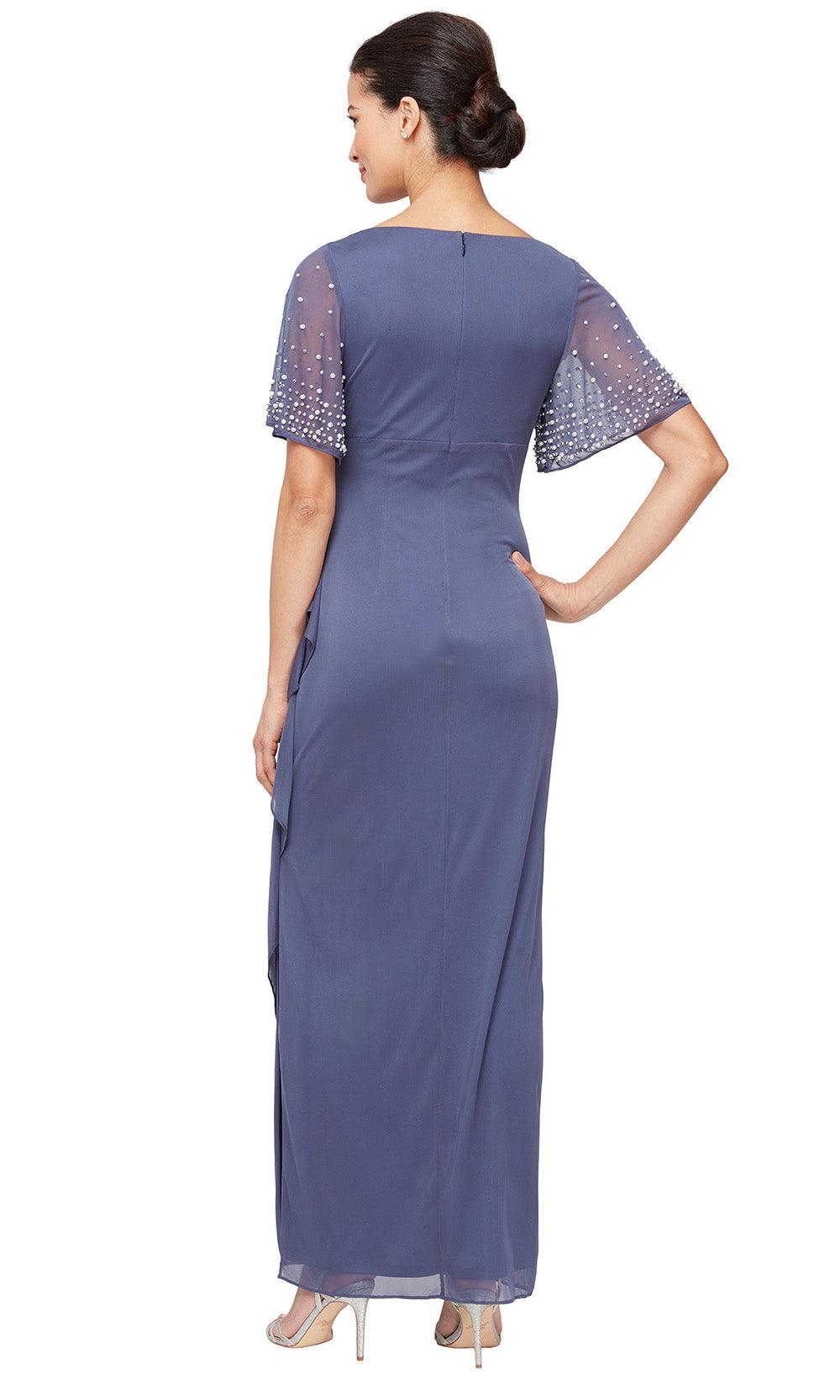 Alex Evenings 81321016 - Surplice V-Neck Empire Column Gown Mother of the Bride Dresses