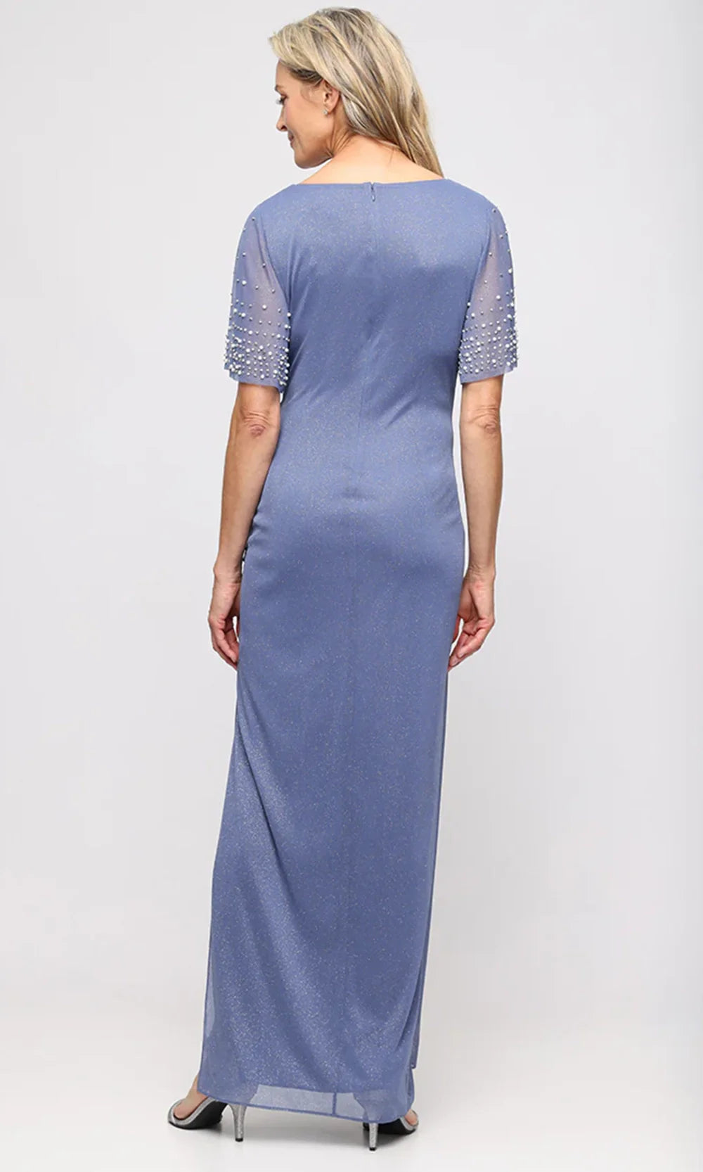 Alex Evenings 8133119 - Surplice V-Neck Draped Column Gown Prom Dresses
