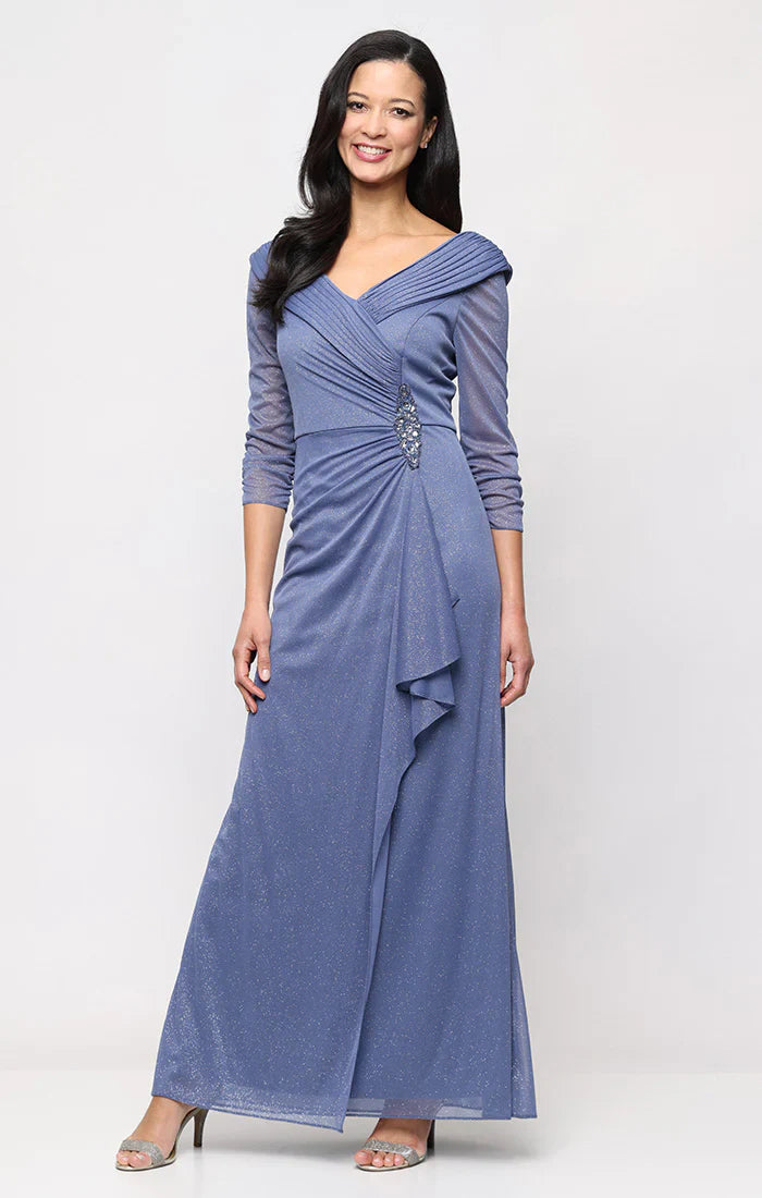 Alex Evenings 8433121 - Glitter Mesh Sheath Formal Dress