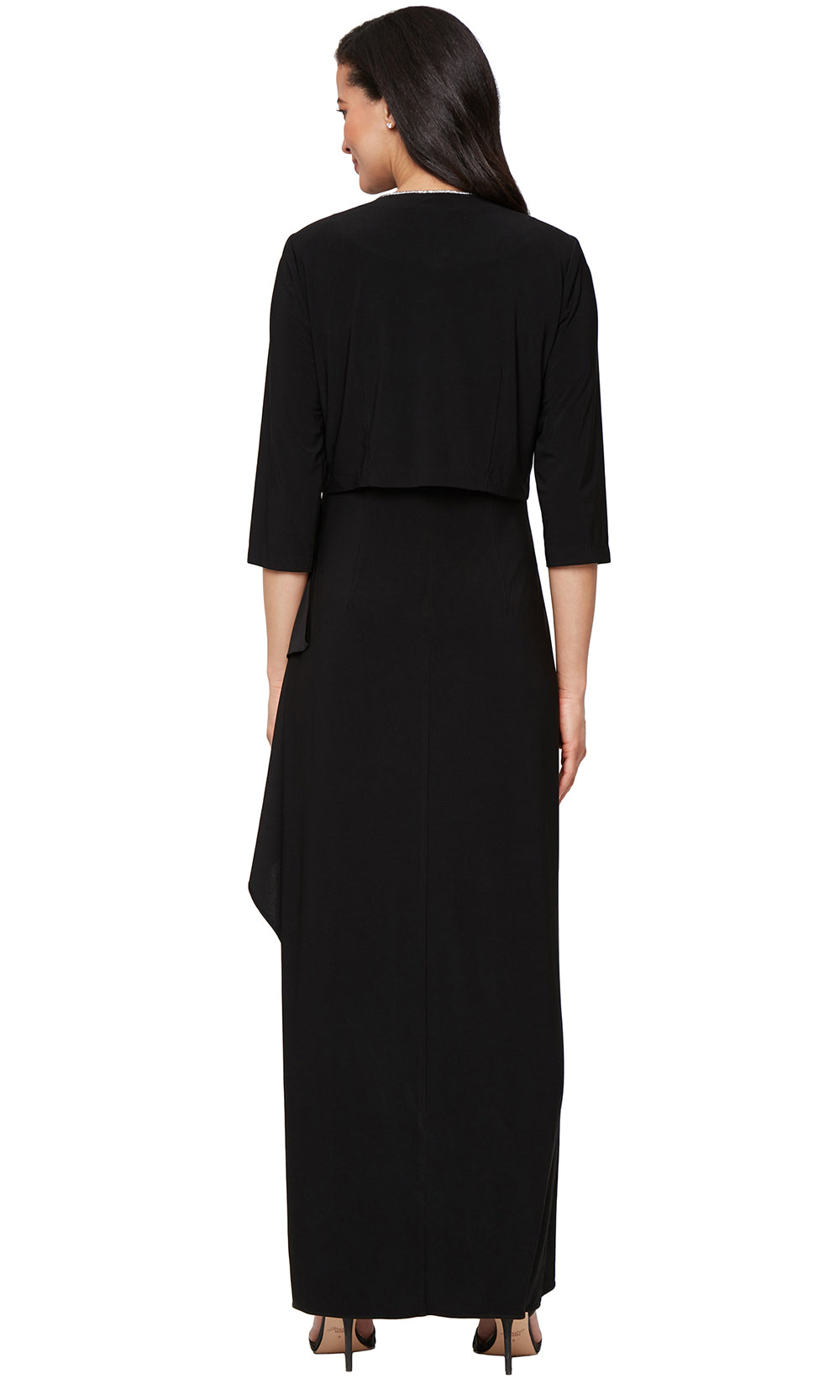 Alex Evenings 81351695 - Wide Strap Column Gown with Open Jacket Formal Gowns