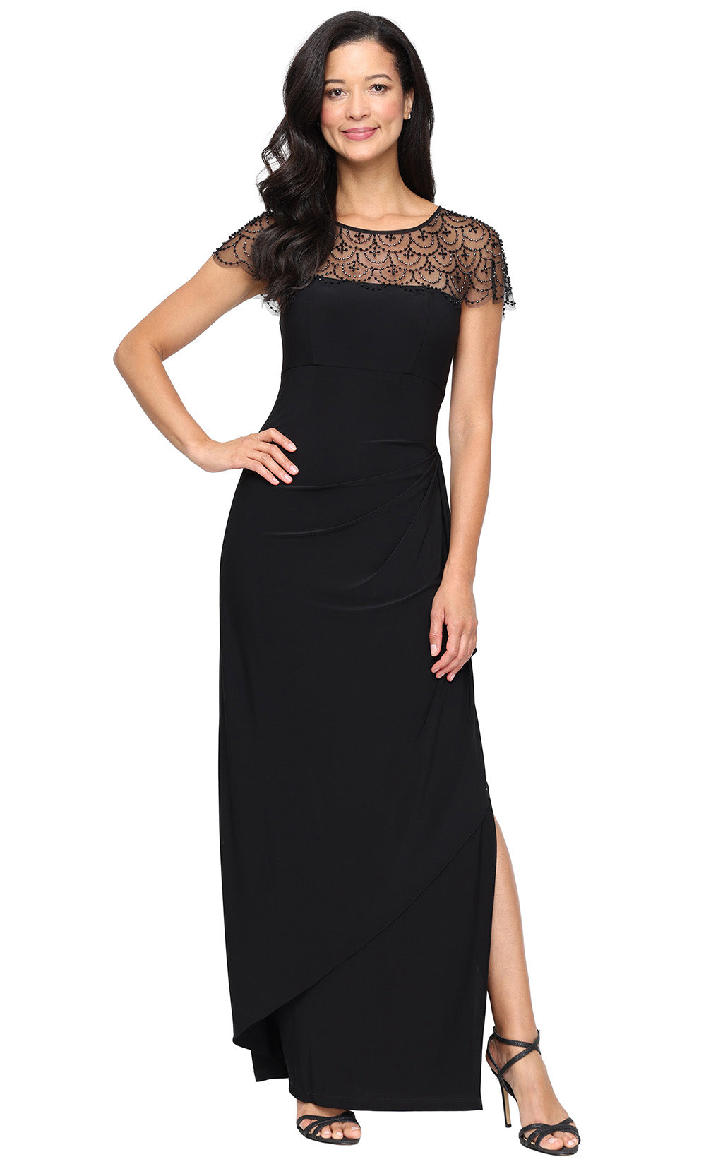 Alex Evenings 82351702 - Embellished Jewel Neck Formal Gown Formal Gowns