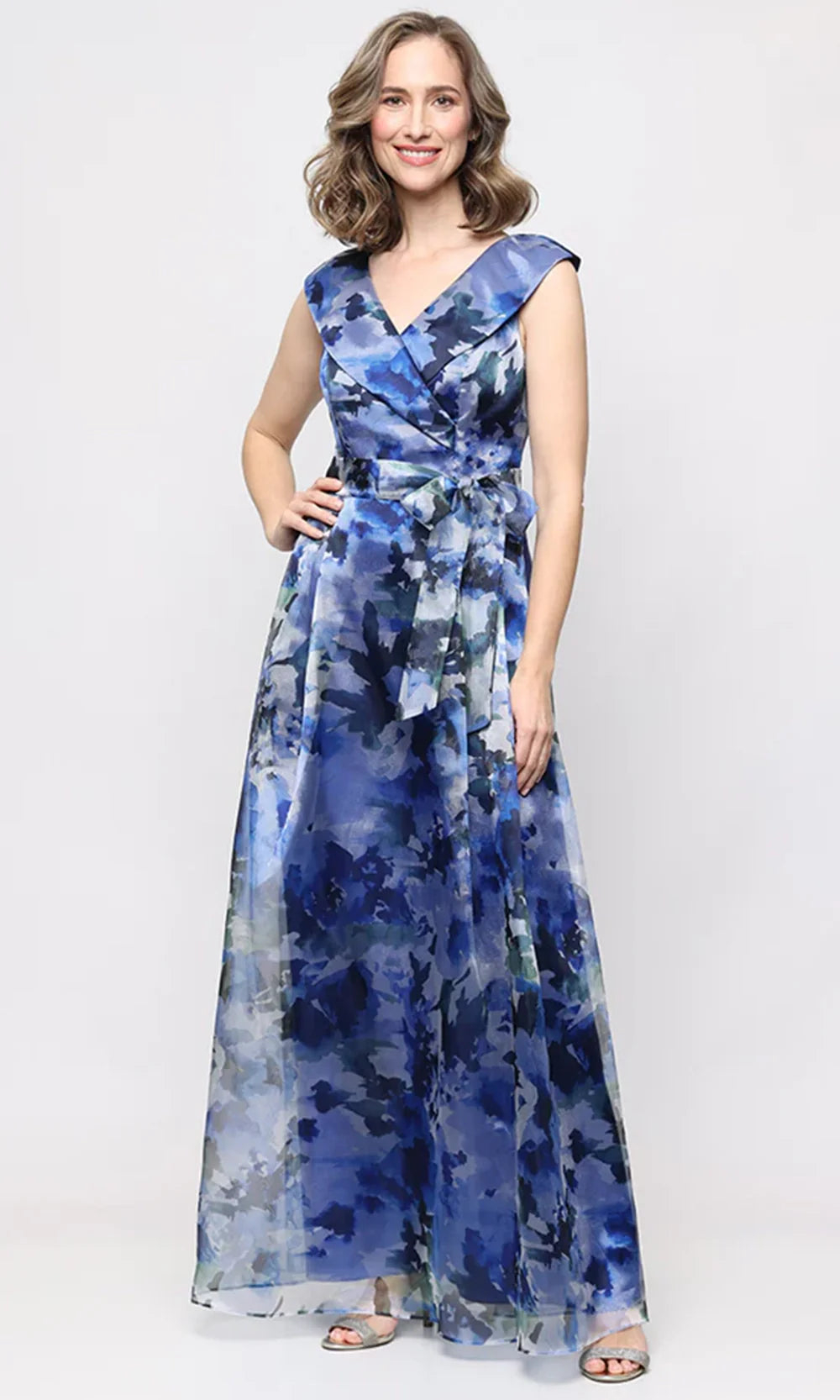 Alex Evenings 8140319 - Sleeveless Floral Evening Gown Mother Of The Bride Dresses in Pink 