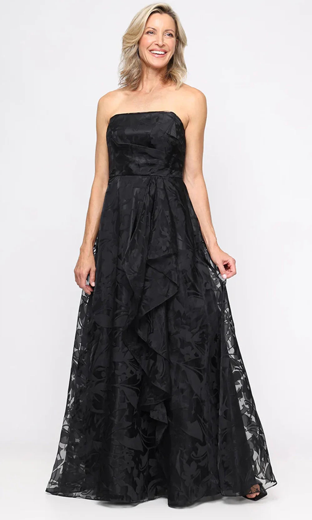Alex Evenings 8142039 - Strapless Textured A-Line Long Gown Prom Dresses