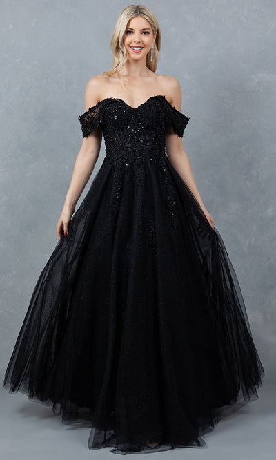 Cinderella Couture 8152J - Embellished Off Shoulder Sparkle Gown Cinderella Couture 8152J - Embellished Off Shoulder Sparkle Gown