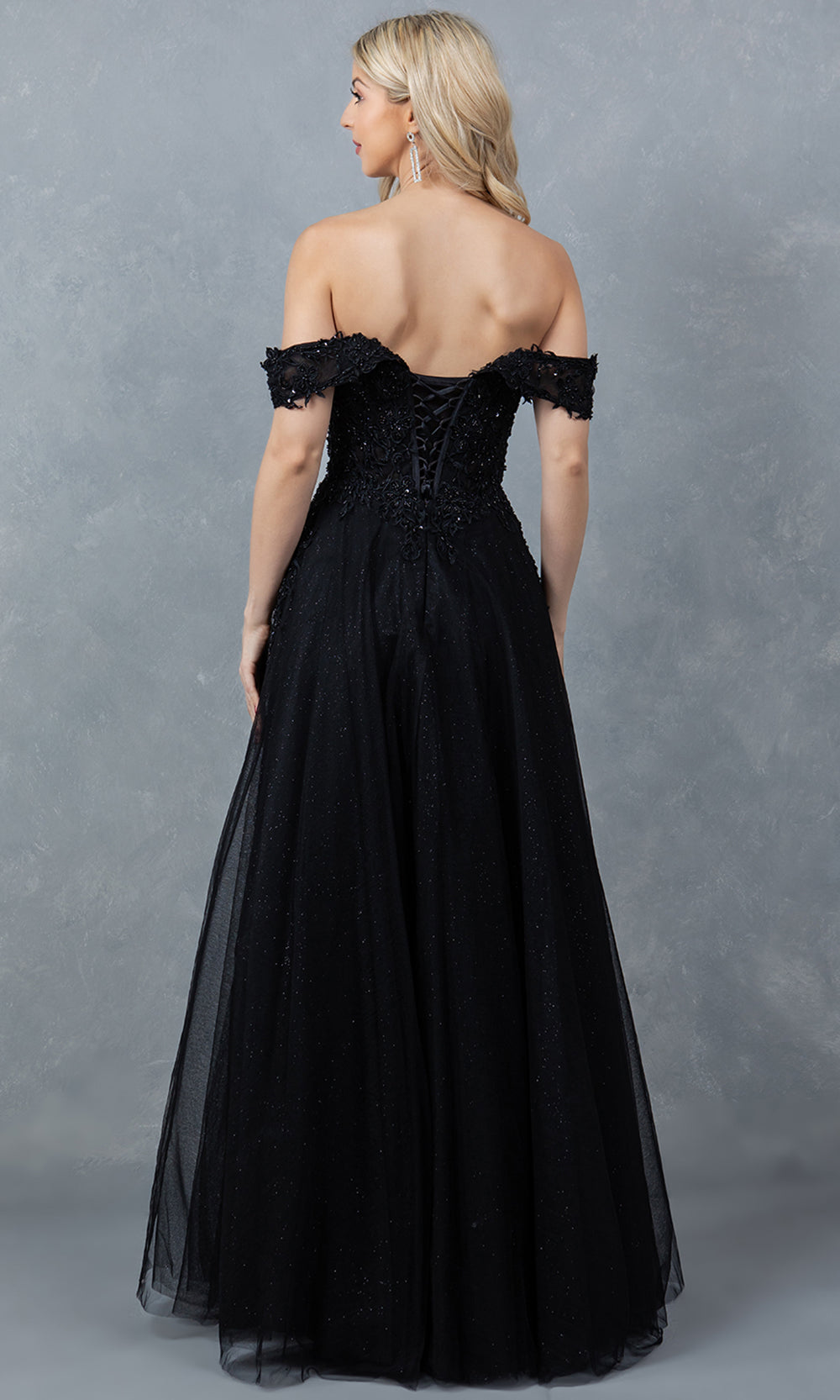 Cinderella Couture 8152J - Embellished Off Shoulder Sparkle Gown Cinderella Couture 8152J - Embellished Off Shoulder Sparkle Gown