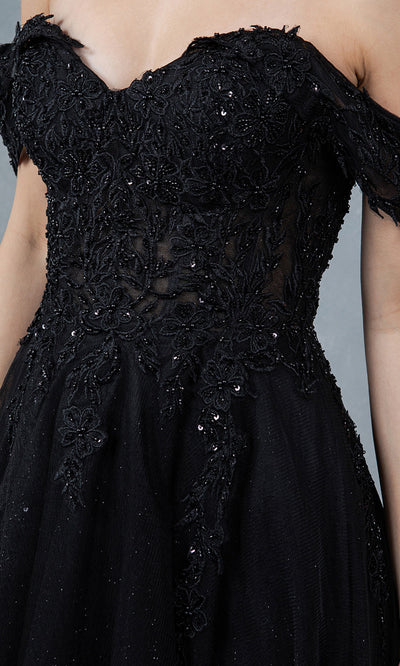 Cinderella Couture 8152J - Embellished Off Shoulder Sparkle Gown Cinderella Couture 8152J - Embellished Off Shoulder Sparkle Gown