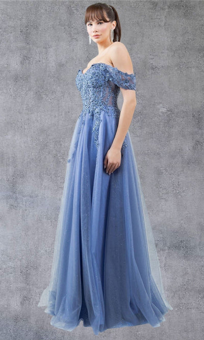 Cinderella Couture 8152J - Embellished Off Shoulder Sparkle Gown Cinderella Couture 8152J - Embellished Off Shoulder Sparkle Gown