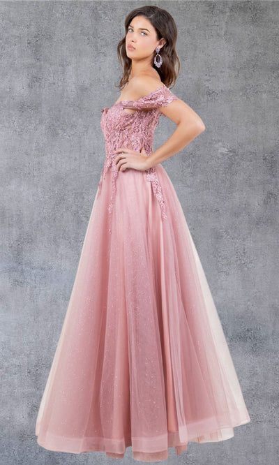 Cinderella Couture 8152J - Embellished Off Shoulder Sparkle Gown Cinderella Couture 8152J - Embellished Off Shoulder Sparkle Gown