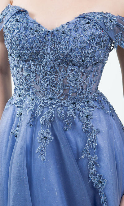 Cinderella Couture 8152J - Embellished Off Shoulder Sparkle Gown Cinderella Couture 8152J - Embellished Off Shoulder Sparkle Gown