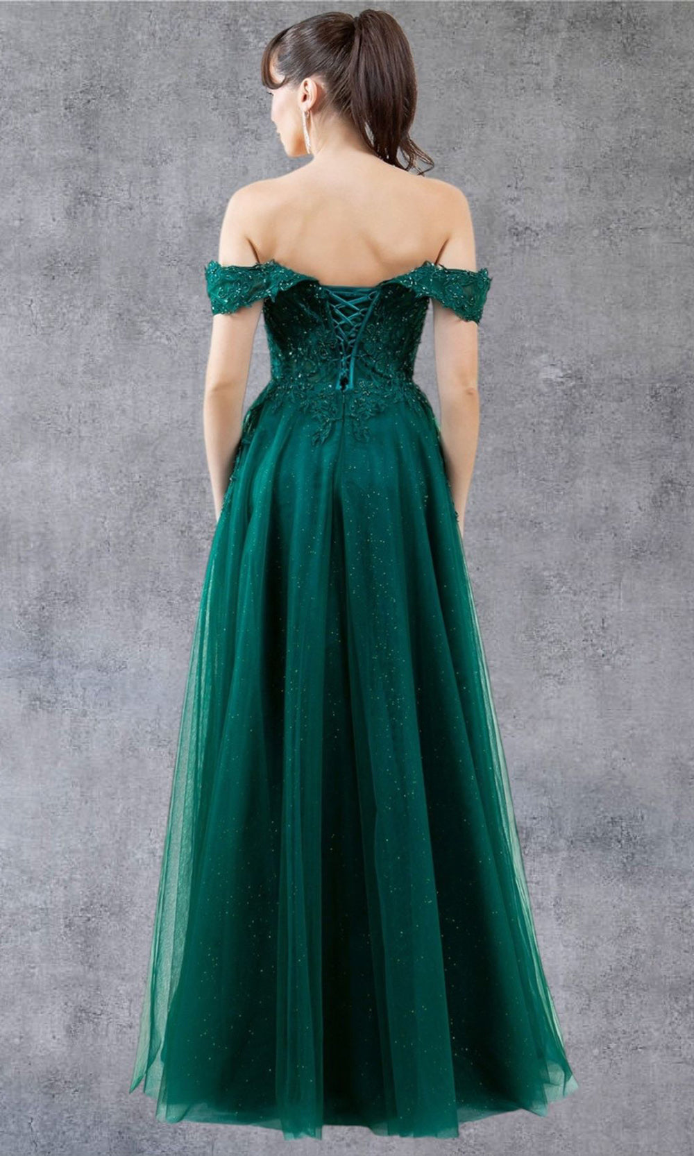 Cinderella Couture 8152J - Embellished Off Shoulder Sparkle Gown Cinderella Couture 8152J - Embellished Off Shoulder Sparkle Gown