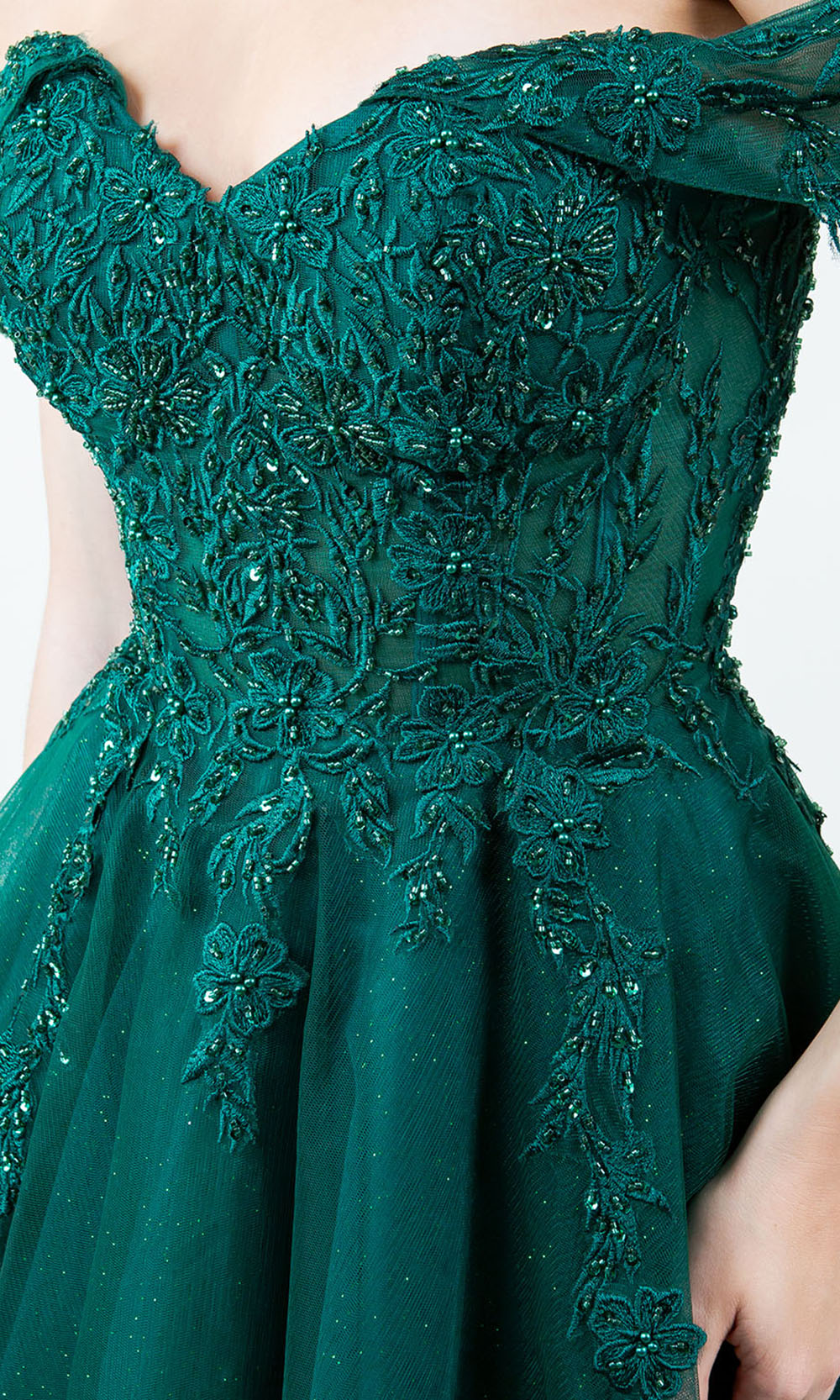 Cinderella Couture 8152J - Embellished Off Shoulder Sparkle Gown Cinderella Couture 8152J - Embellished Off Shoulder Sparkle Gown