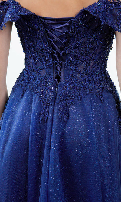 Cinderella Couture 8152J - Embellished Off Shoulder Sparkle Gown Cinderella Couture 8152J - Embellished Off Shoulder Sparkle Gown