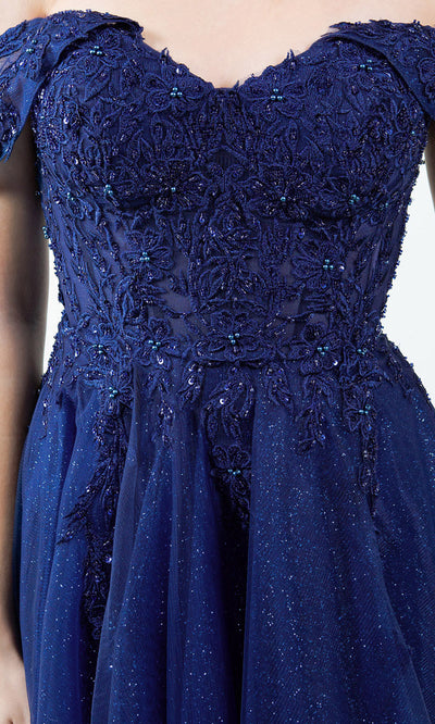 Cinderella Couture 8152J - Embellished Off Shoulder Sparkle Gown Cinderella Couture 8152J - Embellished Off Shoulder Sparkle Gown