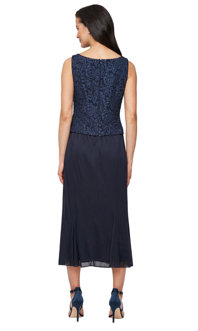Alex Evenings 8157038 - Textured Scoop Neck Dress with Jacket Wedding Guest