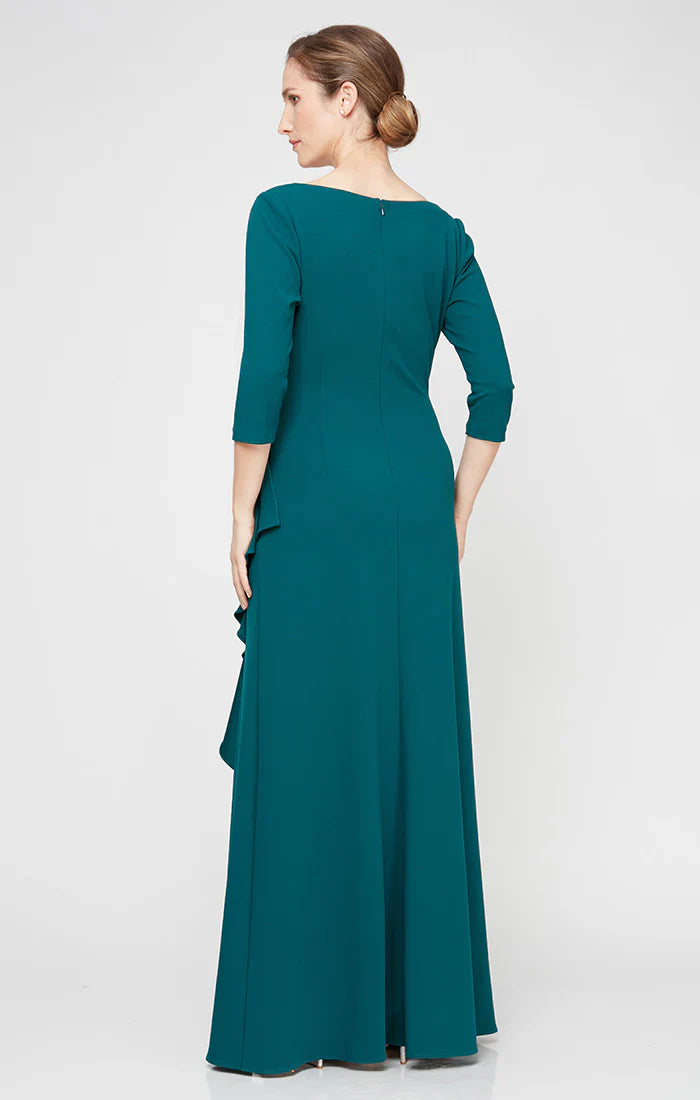 Alex Evenings 8160400 - Crepe Quarter Sleeve Formal Gown