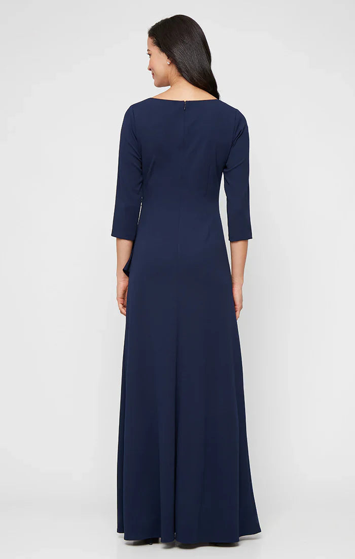 Alex Evenings 8160400 - Crepe Quarter Sleeve Formal Gown