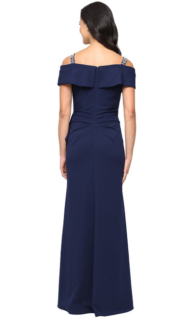 Alex Evenings 8160530 - Beaded Strap Crepe Gown with Slit Formal Gowns