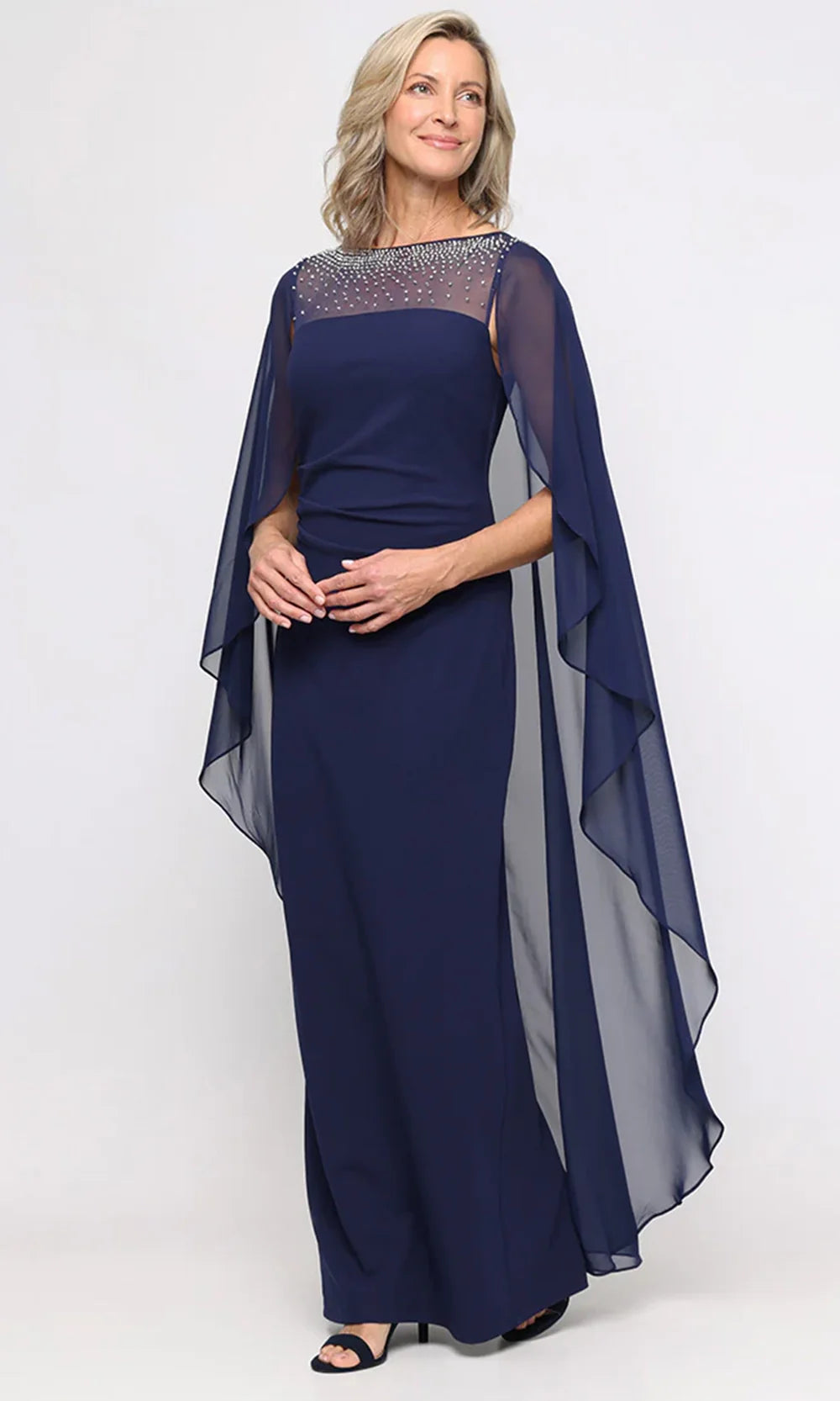 Alex Evenings 8460591 - Column Skirt Illusion Bateau Formal Gown Prom Dresses