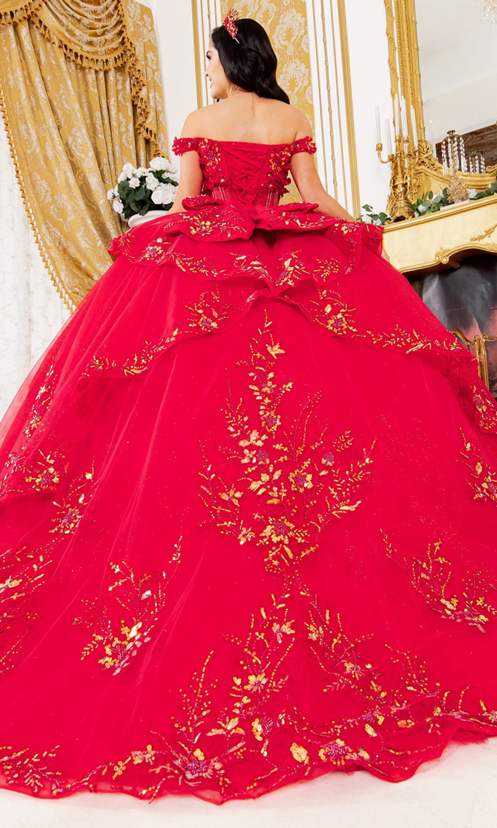 Cinderella Couture 8160J - Illusion Corset Beaded Lace Ballgown Cinderella Couture 8160J - Illusion Corset Beaded Lace Ballgown