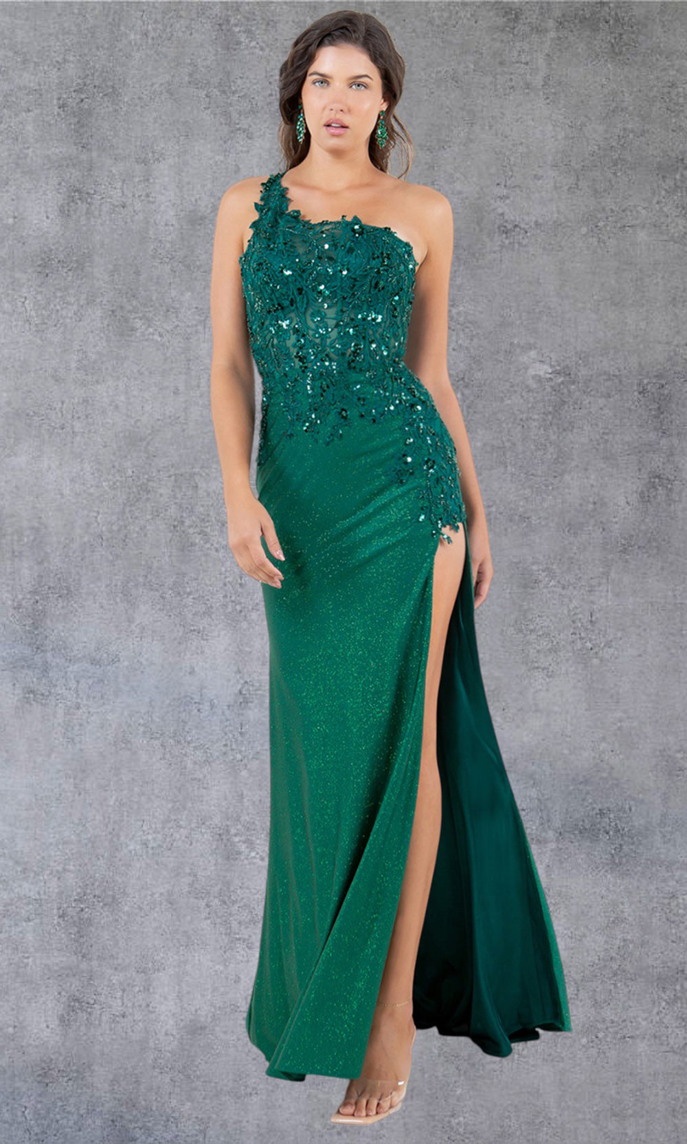 Cinderella Couture 8162J - Elegant Asymmetric Fitted Sheath Gown Cinderella Couture 8162J - Elegant Asymmetric Fitted Sheath Gown