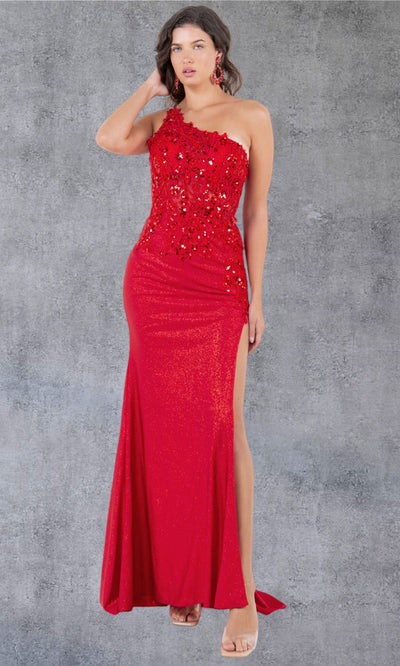 Cinderella Couture 8162J - Elegant Asymmetric Fitted Sheath Gown Cinderella Couture 8162J - Elegant Asymmetric Fitted Sheath Gown