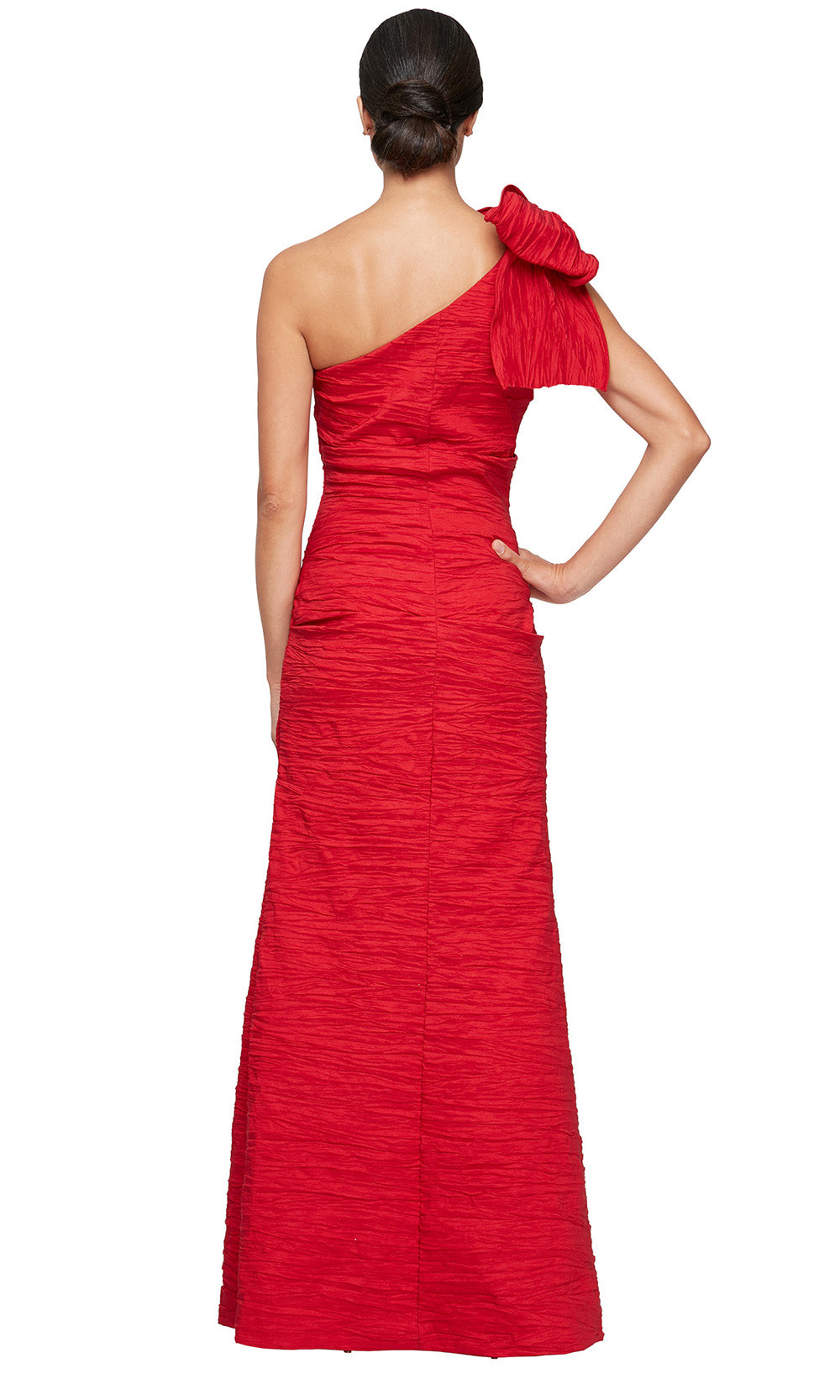 Alex Evenings 8166690 - Ruched Bodice Asymmetric Long Gown