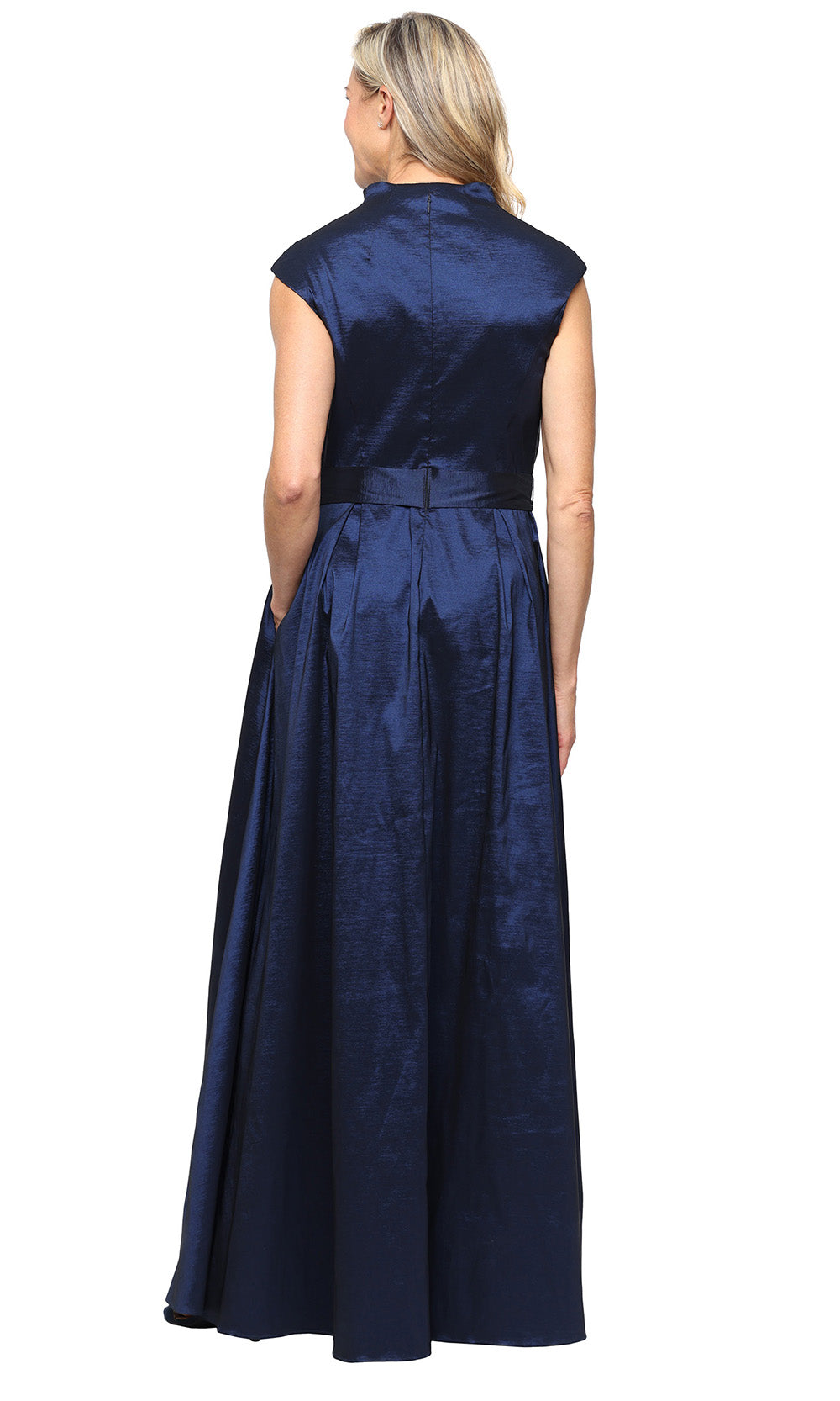 Alex Evenings 8166744 - Elegant Pleated Mother’s Evening Dress Mother Of The Bride Dresses in Blue 