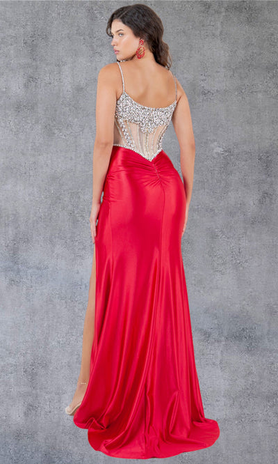 Cinderella Couture 8171J - Spaghetti Strap Basque Waist Gown Cinderella Couture 8171J - Spaghetti Strap Basque Waist Gown