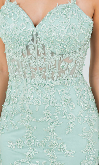 Cinderella Couture 8175J - Spaghetti Strap Mermaid Evening Gown Cinderella Couture 8175J - Spaghetti Strap Mermaid Evening Gown