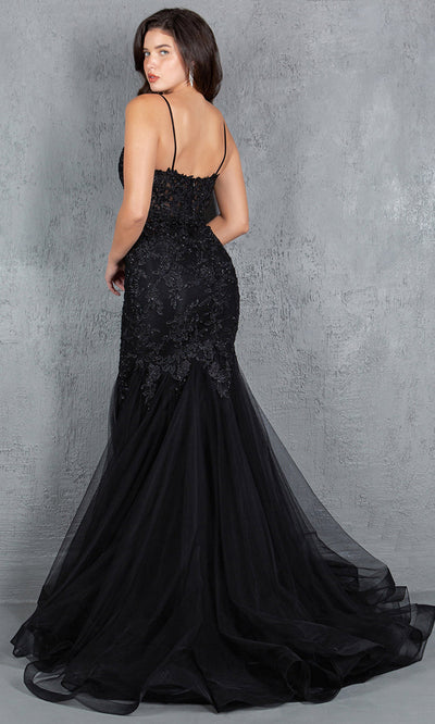 Cinderella Couture 8178J - Plunging V-Neck Embroidered Tulle Gown Cinderella Couture 8178J - Plunging V-Neck Embroidered Tulle Gown