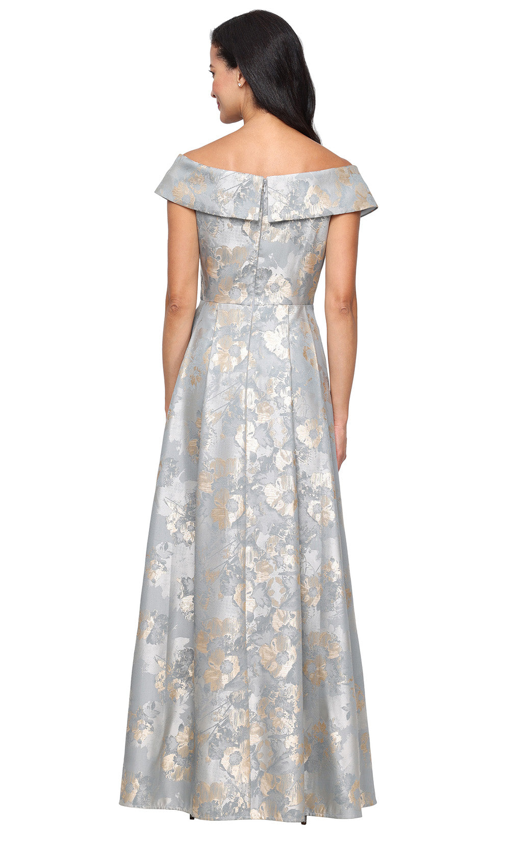 Alex Evenings 8181249 - Sweetheart Jacquard A-Line Long Gown Formal Gowns