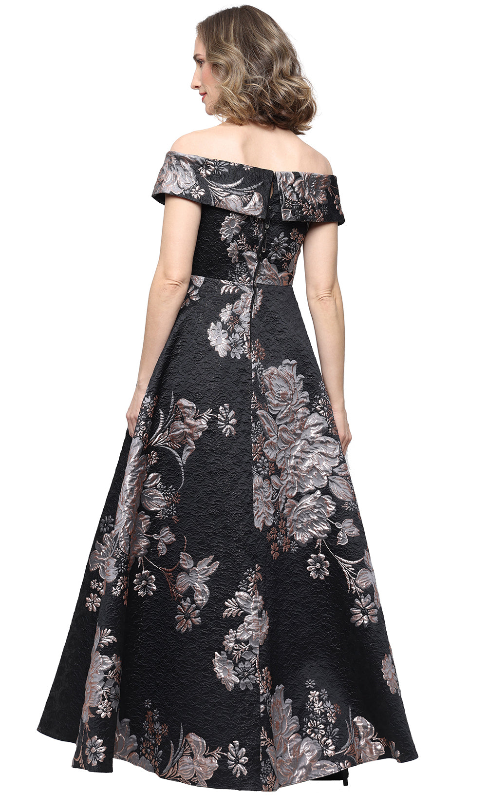Alex Evenings 8181366 - Elegant Embroidered Mother’s Evening Dress Mother of the Bride Dresses in Black Taupe