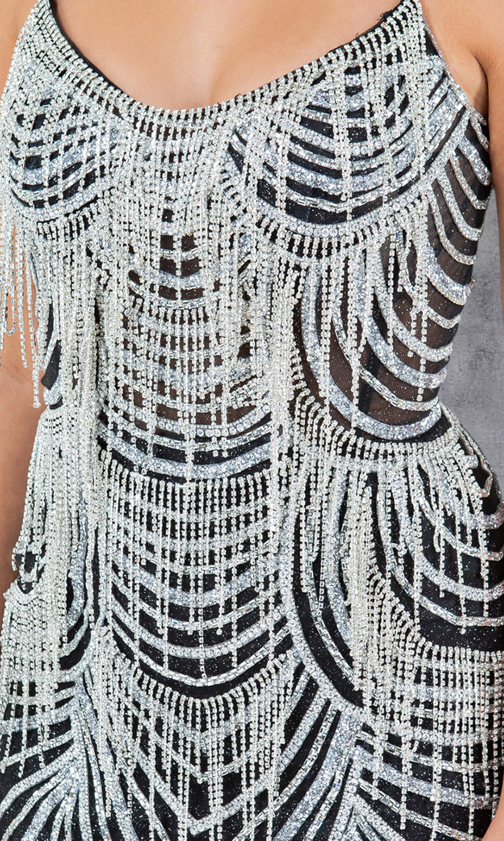 Cinderella Couture 8192J - Lace-Up Back Beaded Ornate Gown Cinderella Couture 8192J - Lace-Up Back Beaded Ornate Gown