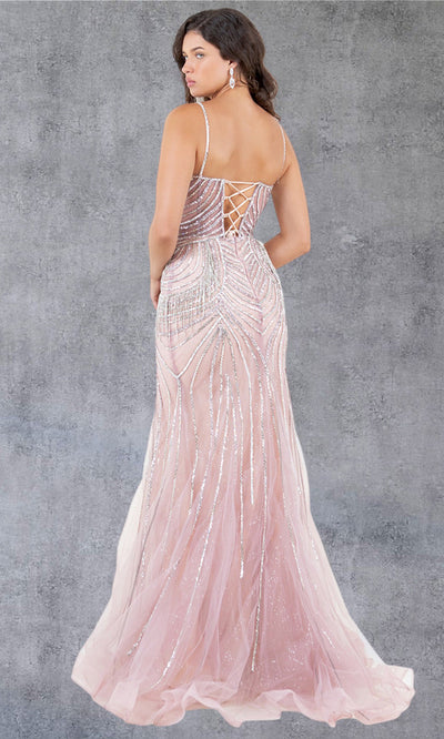 Cinderella Couture 8192J - Lace-Up Back Beaded Ornate Gown Cinderella Couture 8192J - Lace-Up Back Beaded Ornate Gown
