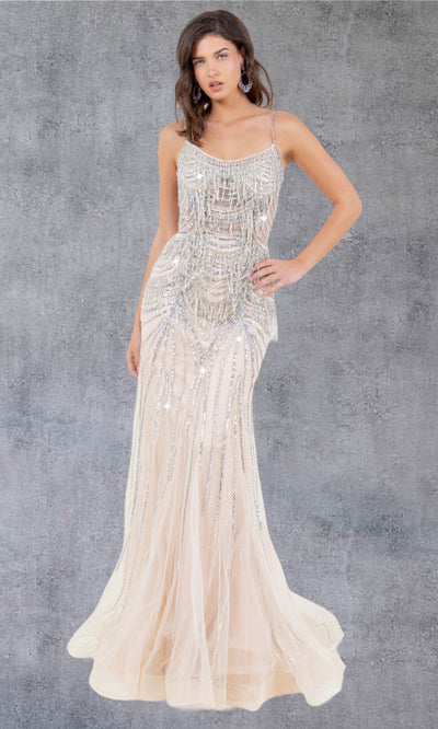 Cinderella Couture 8192J - Lace-Up Back Beaded Ornate Gown Cinderella Couture 8192J - Lace-Up Back Beaded Ornate Gown