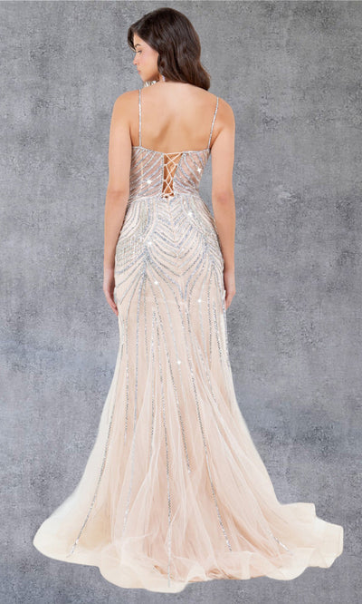 Cinderella Couture 8192J - Lace-Up Back Beaded Ornate Gown Cinderella Couture 8192J - Lace-Up Back Beaded Ornate Gown
