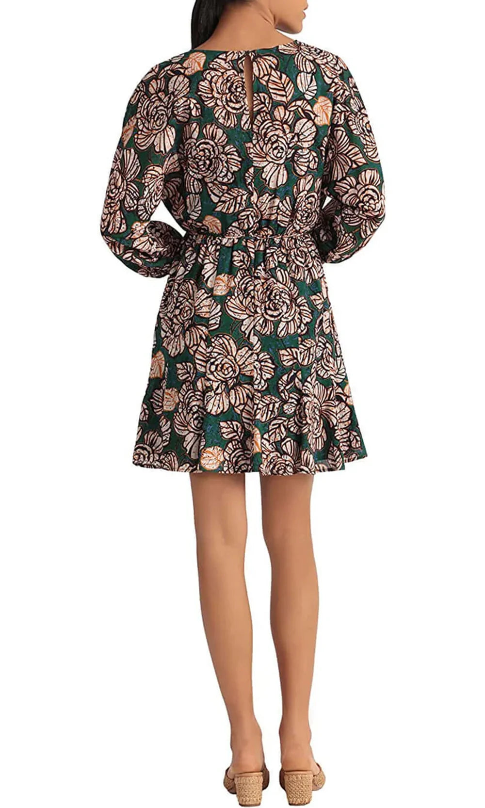 DONNA MORGAN Floral 3/4 Sleeve Godet Fit & Flare Mini Dress, Size 2 in Klygr/hong at Nordstrom Rack DONNA MORGAN Floral 3/4 Sleeve Godet Fit & Flare Mini Dress, Size 2 in Klygr/hong at Nordstrom Rack