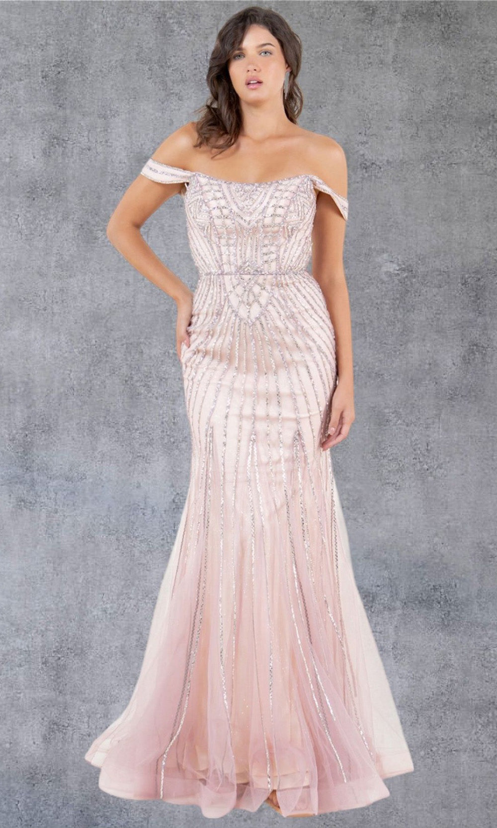 Cinderella Couture 8271J - Scoop Neckline Beaded Tulle Gown Cinderella Couture 8271J - Scoop Neckline Beaded Tulle Gown