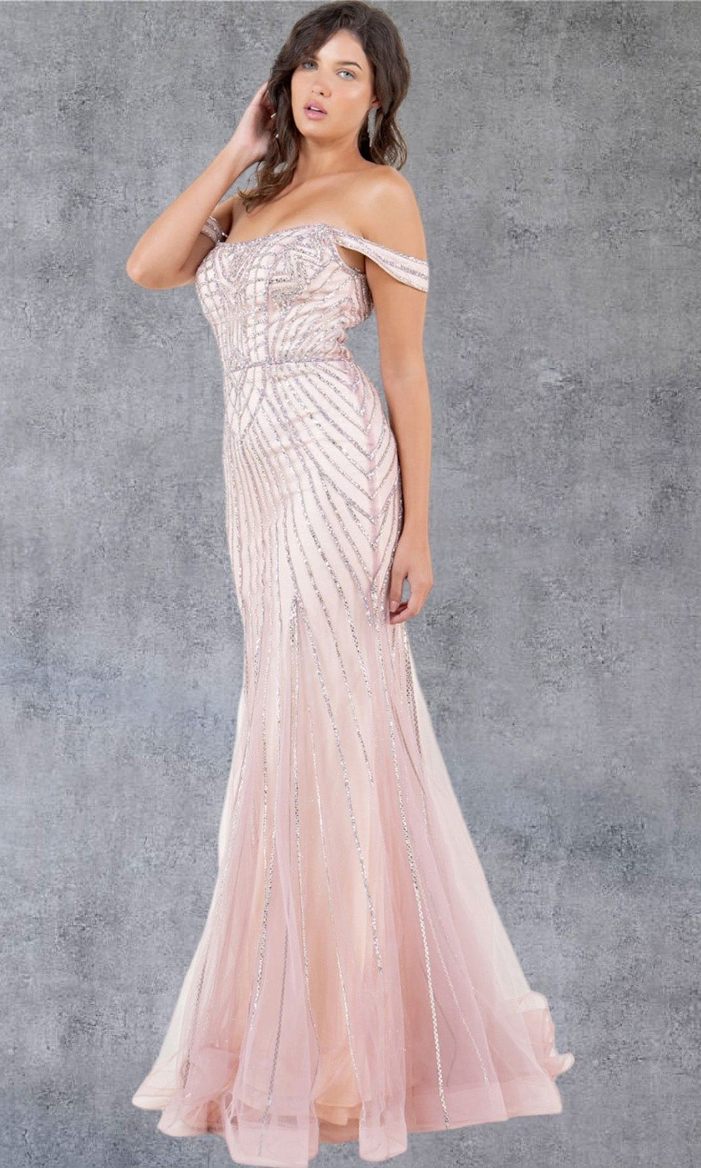 Cinderella Couture 8271J - Scoop Neckline Beaded Tulle Gown Cinderella Couture 8271J - Scoop Neckline Beaded Tulle Gown