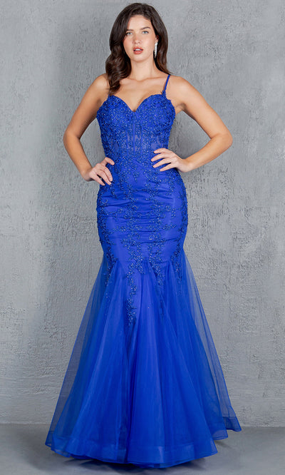 Cinderella Couture 8175J - Spaghetti Strap Mermaid Evening Gown Cinderella Couture 8175J - Spaghetti Strap Mermaid Evening Gown