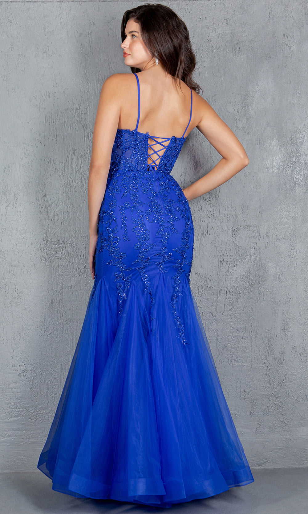 Cinderella Couture 8175J - Spaghetti Strap Mermaid Evening Gown Cinderella Couture 8175J - Spaghetti Strap Mermaid Evening Gown