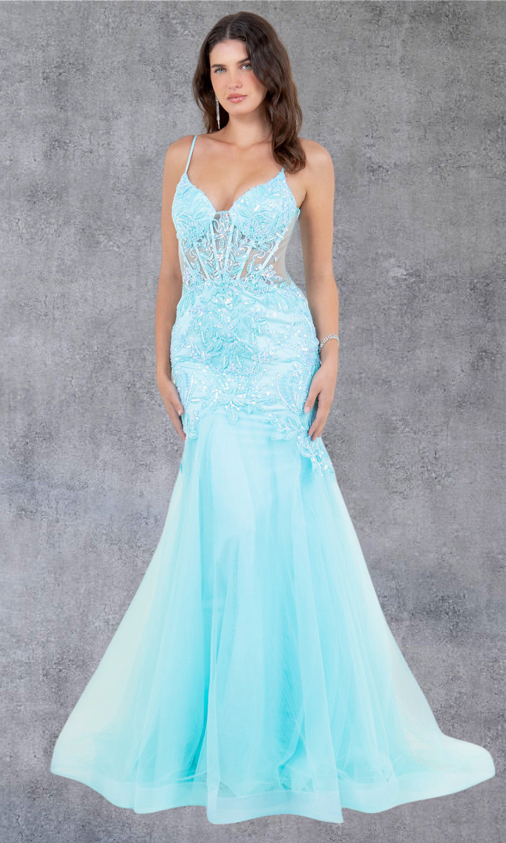 Cinderella Couture 8276J - Sleeveless Embellished Trumpet Gown Cinderella Couture 8276J - Sleeveless Embellished Trumpet Gown