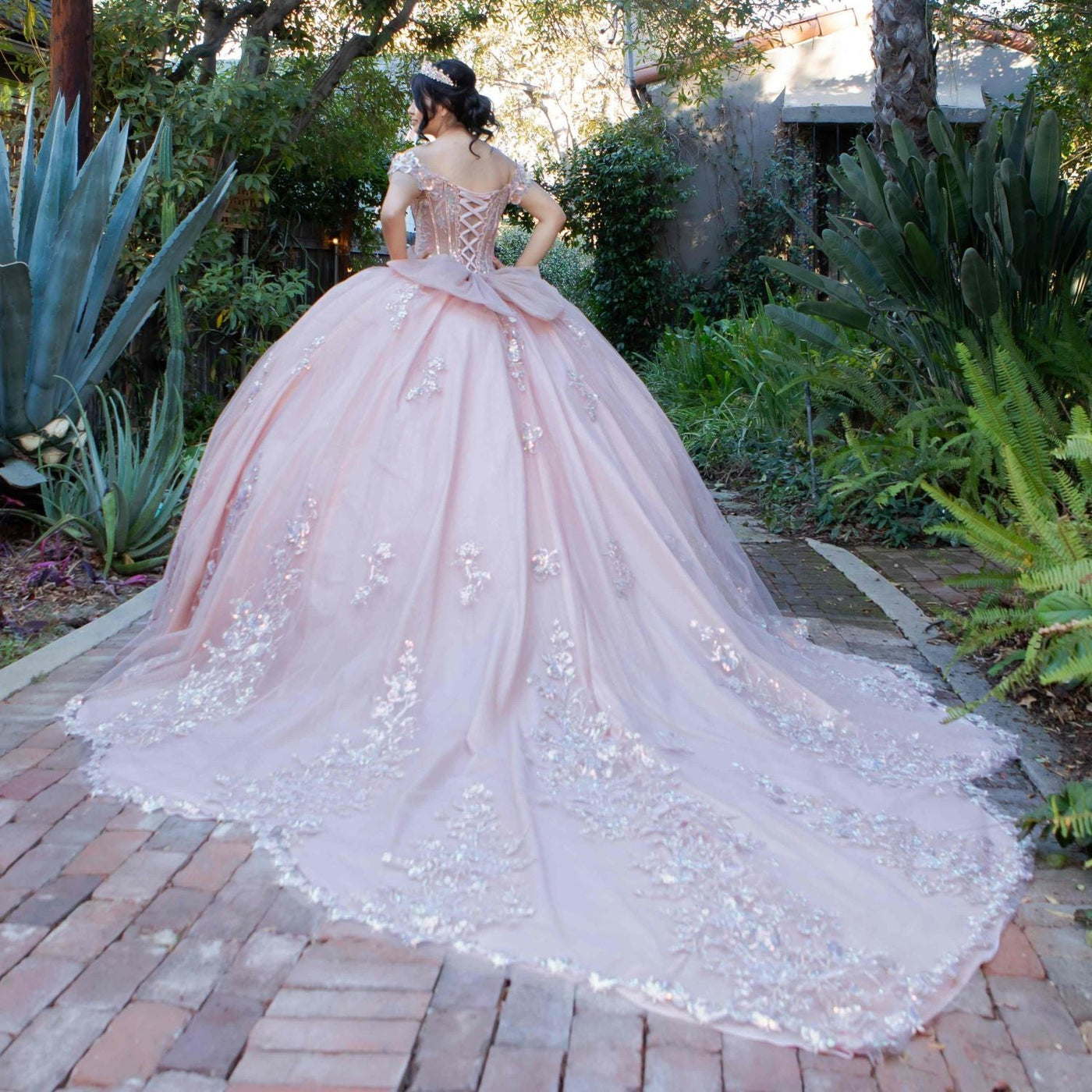 Cinderella Couture 8370J - Sequin Applique Tulle Quinceanera Gown Cinderella Couture 8370J - Sequin Applique Tulle Quinceanera Gown