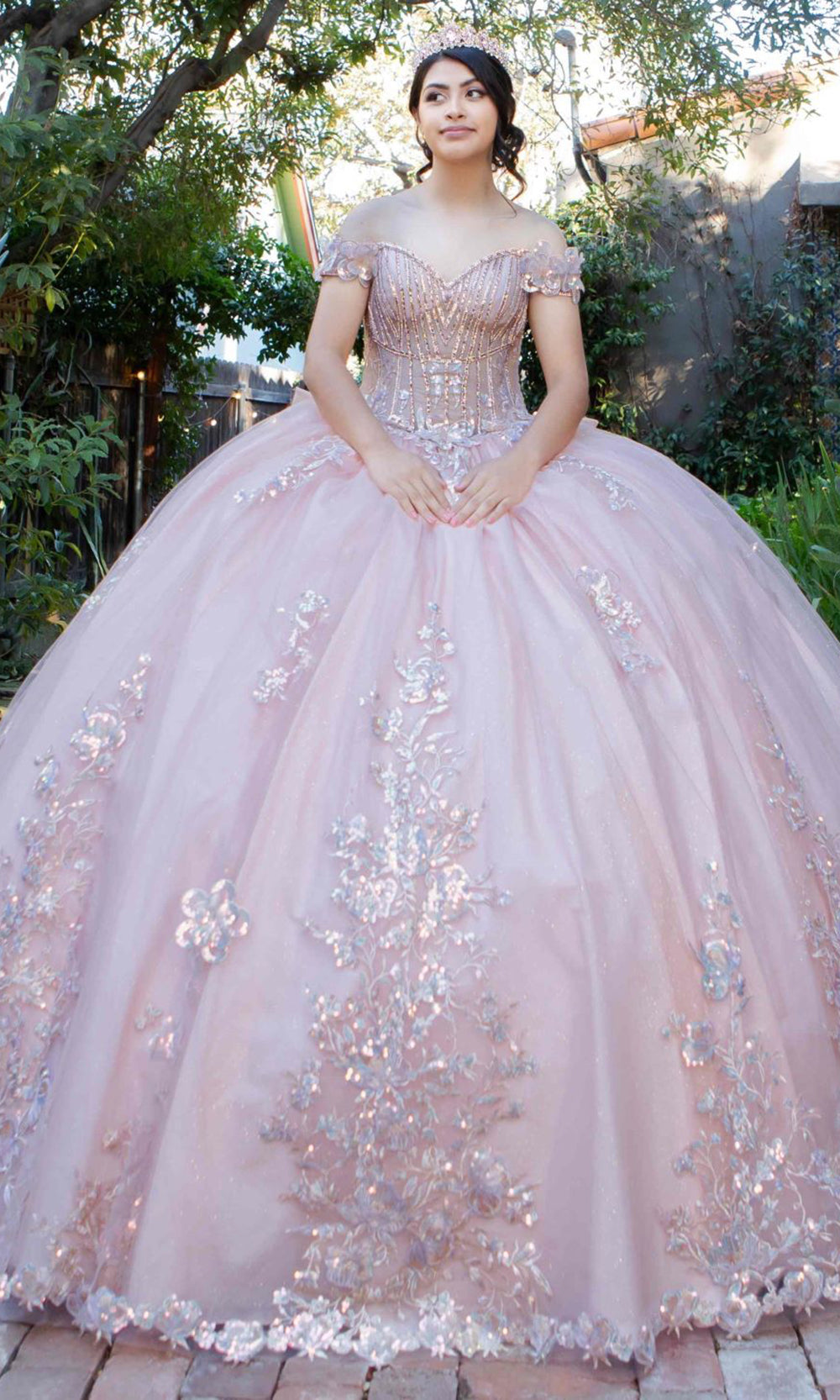 Cinderella Couture 8370J - Sequin Applique Tulle Quinceanera Gown Quinceanera Dresses