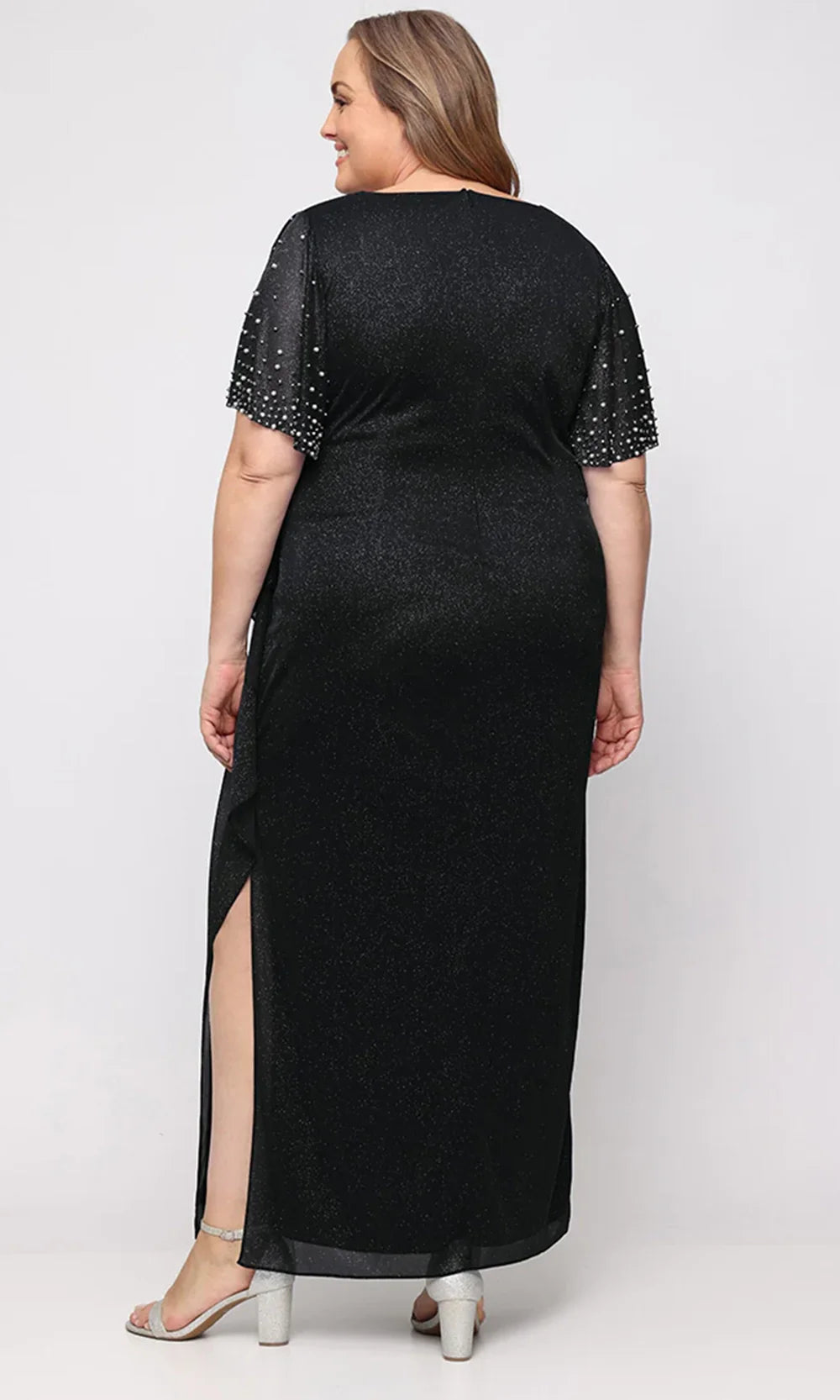 Alex Evenings 8433119 - Empire Waist Flutter Sleeve Plus Size Gown Prom Dresses