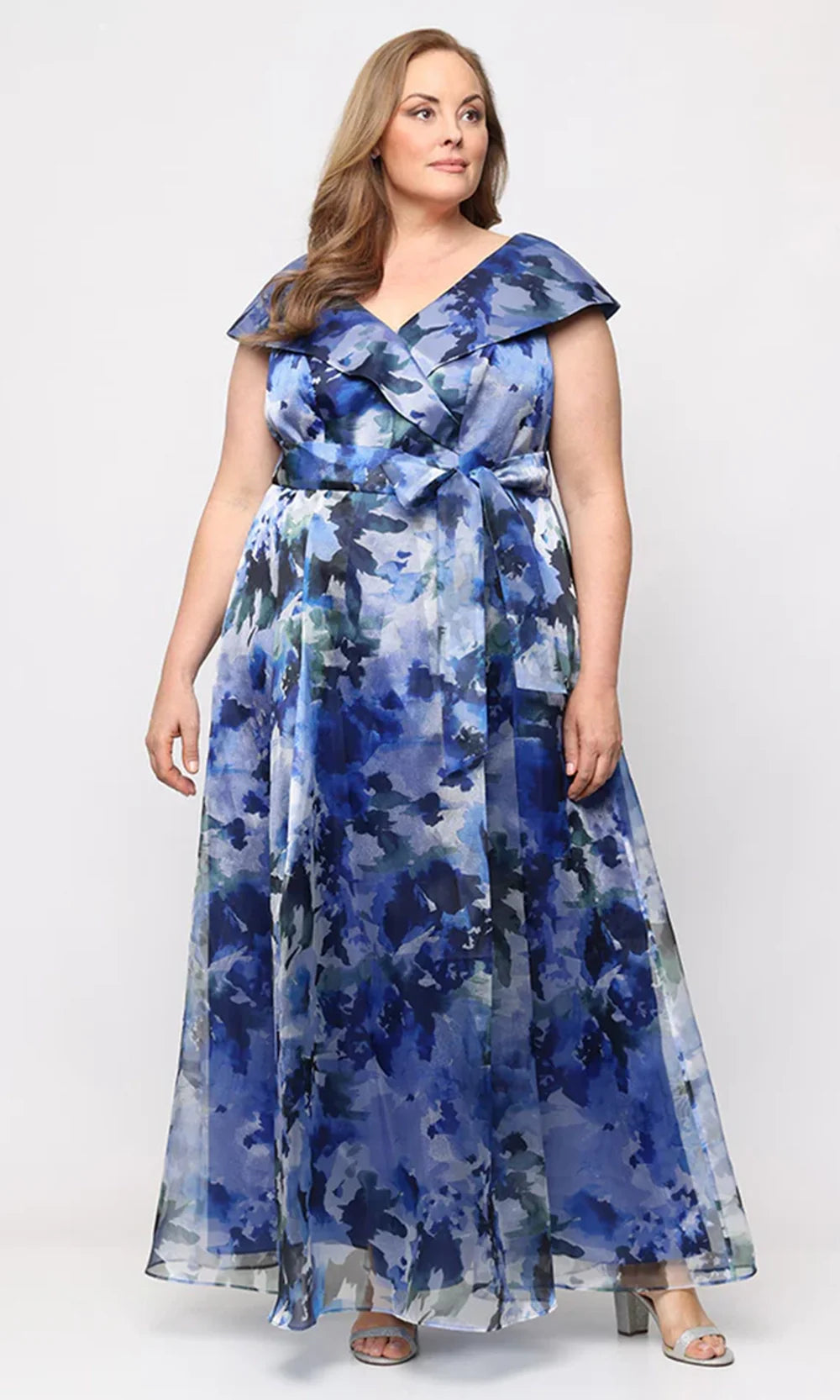 Alex Evenings 8440319 - Elegant Floral Mother’s Evening Dress Mother Of The Bride Dresses in Royal Multi