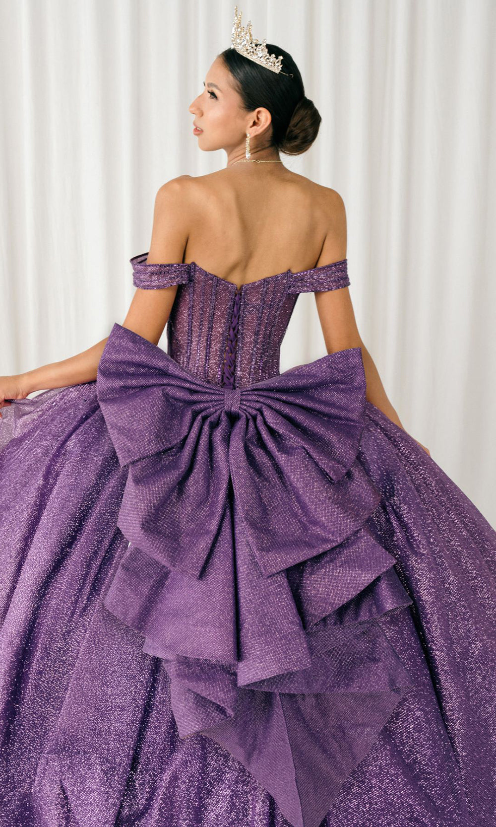 Cinderella Couture 8460JQ - Sweetheart Rhinestone Beaded Quince Gown Quinceanera Dresses in Purple
