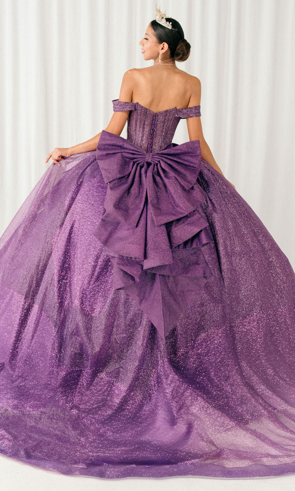 Cinderella Couture 8460JQ - Sweetheart Rhinestone Beaded Quince Gown Quinceanera Dresses in Purple
